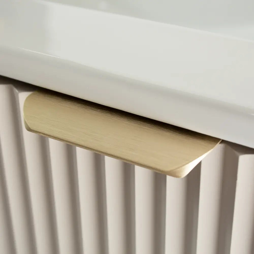 Dulap pentru lavoar 60 cm cu chiuveta, cu 2 usi, fronturi canelate Willy - Casmir