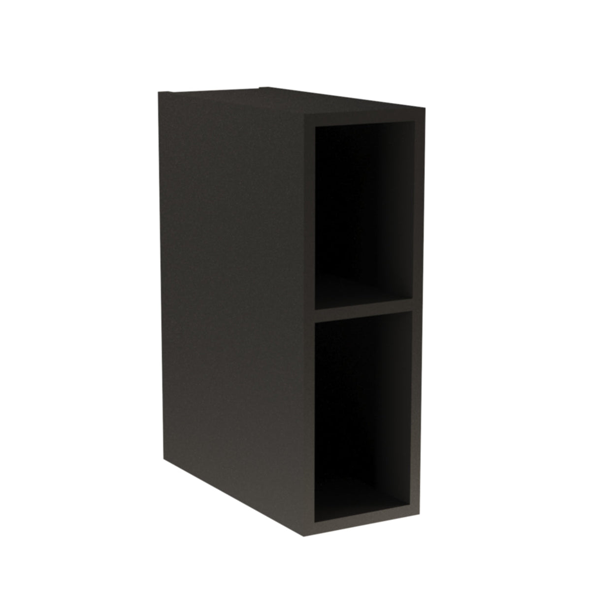 Raft îngust 20 cm Negru cu 1 poliță, design modern și compact pentru baie, ideal ca extensie pentru dulapul de lavoar.
