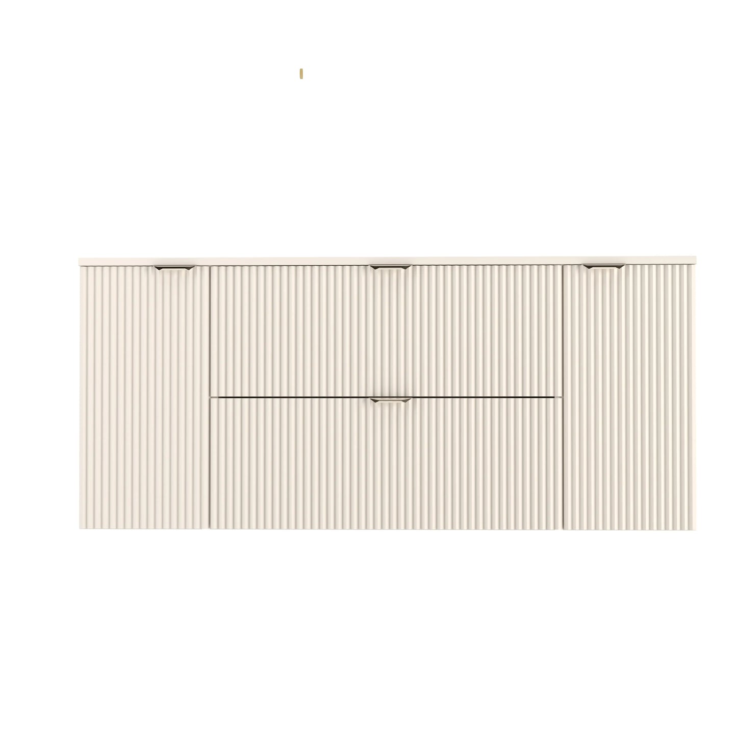 Dulap pentru lavoar 140 cm cu 2 usi, cu 2 sertare, fronturi canelate Willy - Casmir