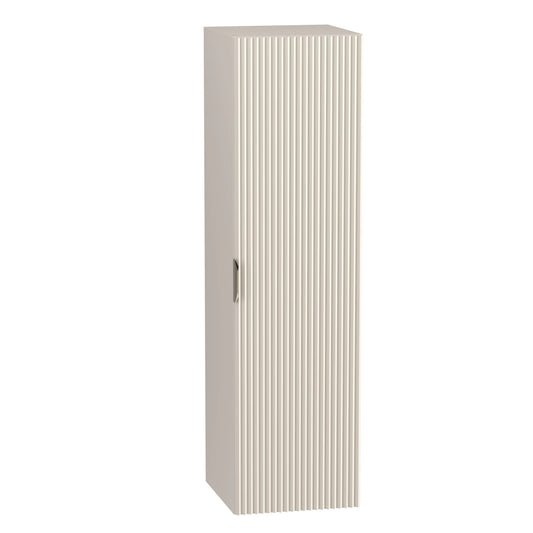 Bad Hochschrank Willy in Kaschmir, 120 cm, modernes Design mit hoher Funktionalität.