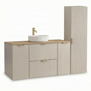 Mobilier baie Willy Casmir/Nuc – dulap pentru lavoar 120 cm cu 2 uși și 2 sertare și dulap înalt 120 cm