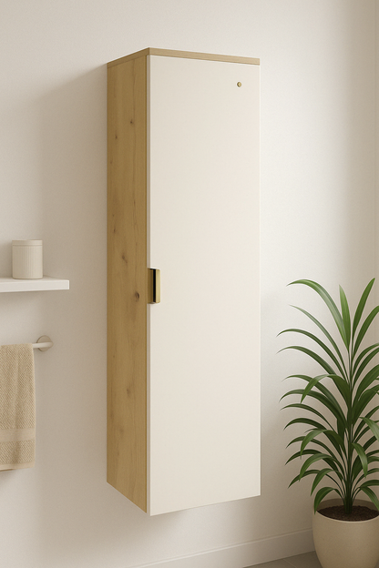 Dulap înalt pentru baie 120 cm Orio- Casmir/Stejar Artisan