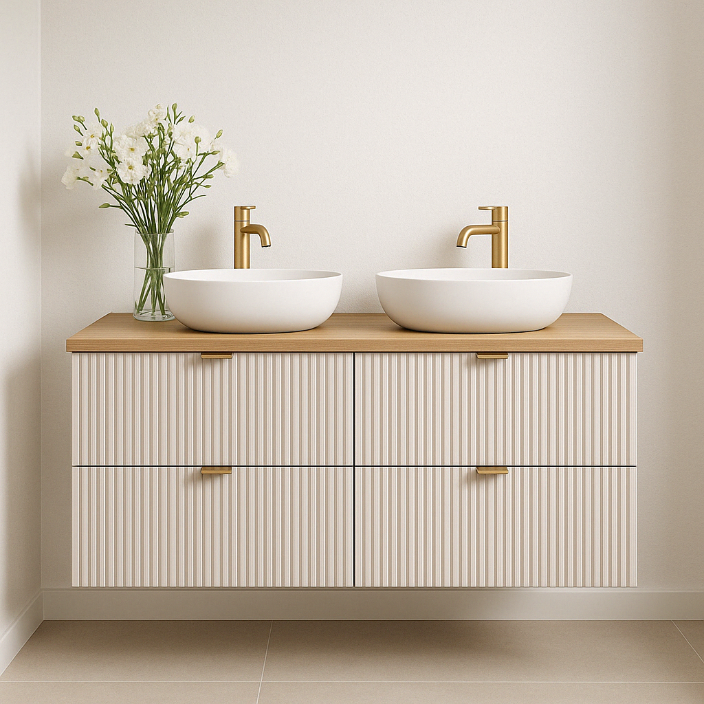 Dulap pentru lavoar 120 cm 4 sertare Willy - Casmir/Nuc