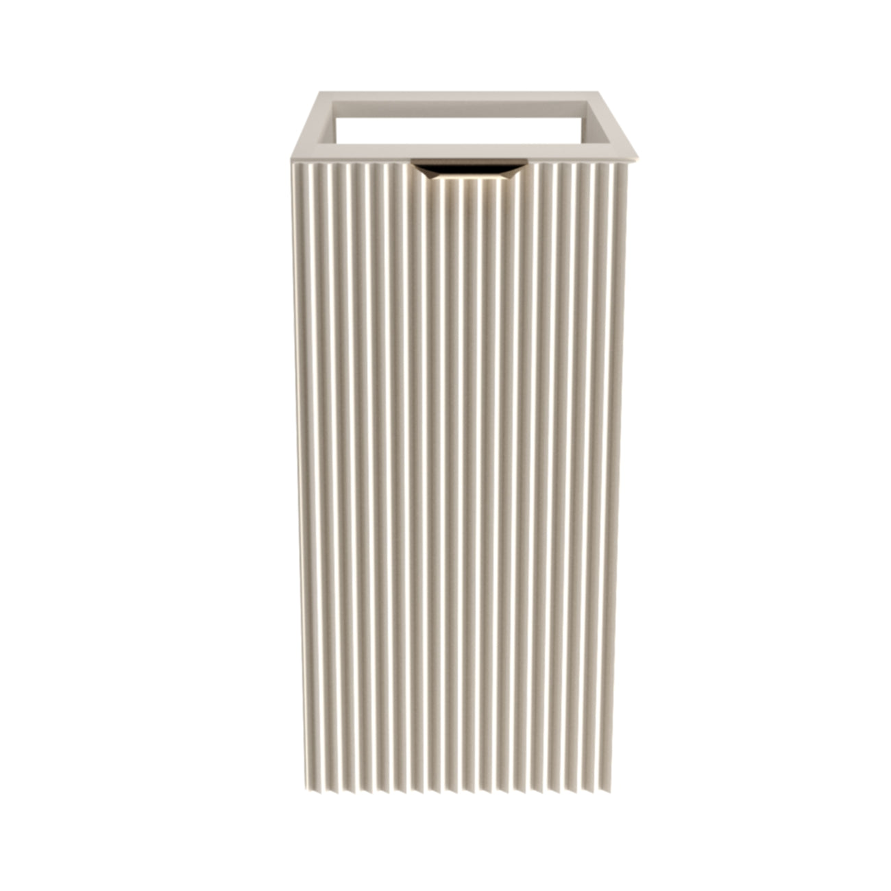 Dulap de baie 30 cm cu 1 usa, fronturi canelate, fara blat Willy - Casmir
