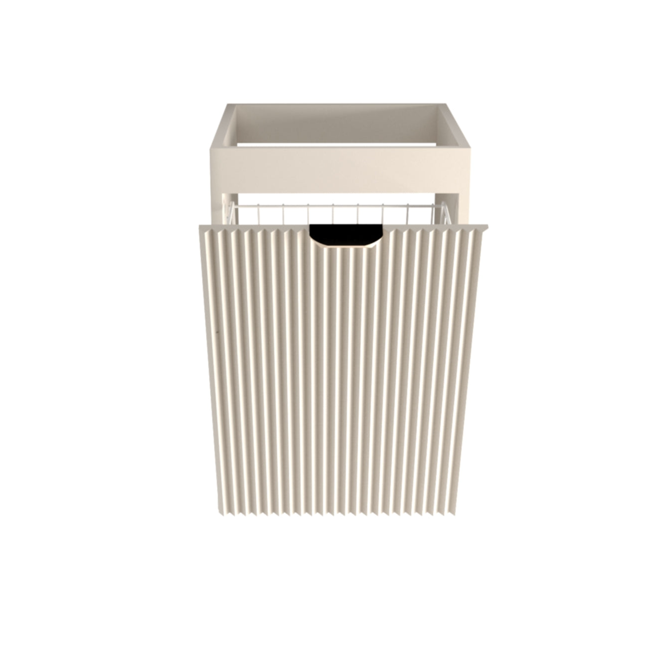 Dulap de baie 40 cm cos de rufe, fronturi canelate Willy, fara blat - Casmir