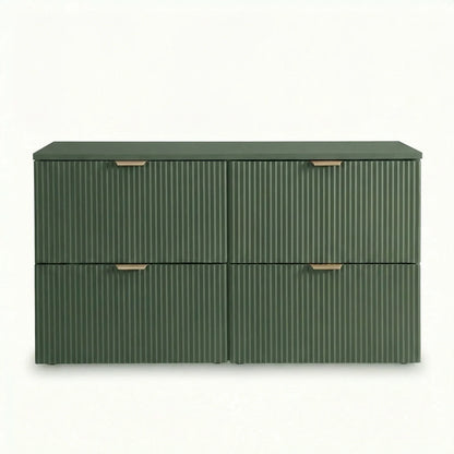 Dulap pentru lavoar 120 cm 4 sertare Willy - Verde