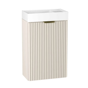 Dulap pentru lavoar 40 cm Willy Casmir cu chiuvetă ceramică – mobilier compact fără raft interior, ideal pentru băi mici.