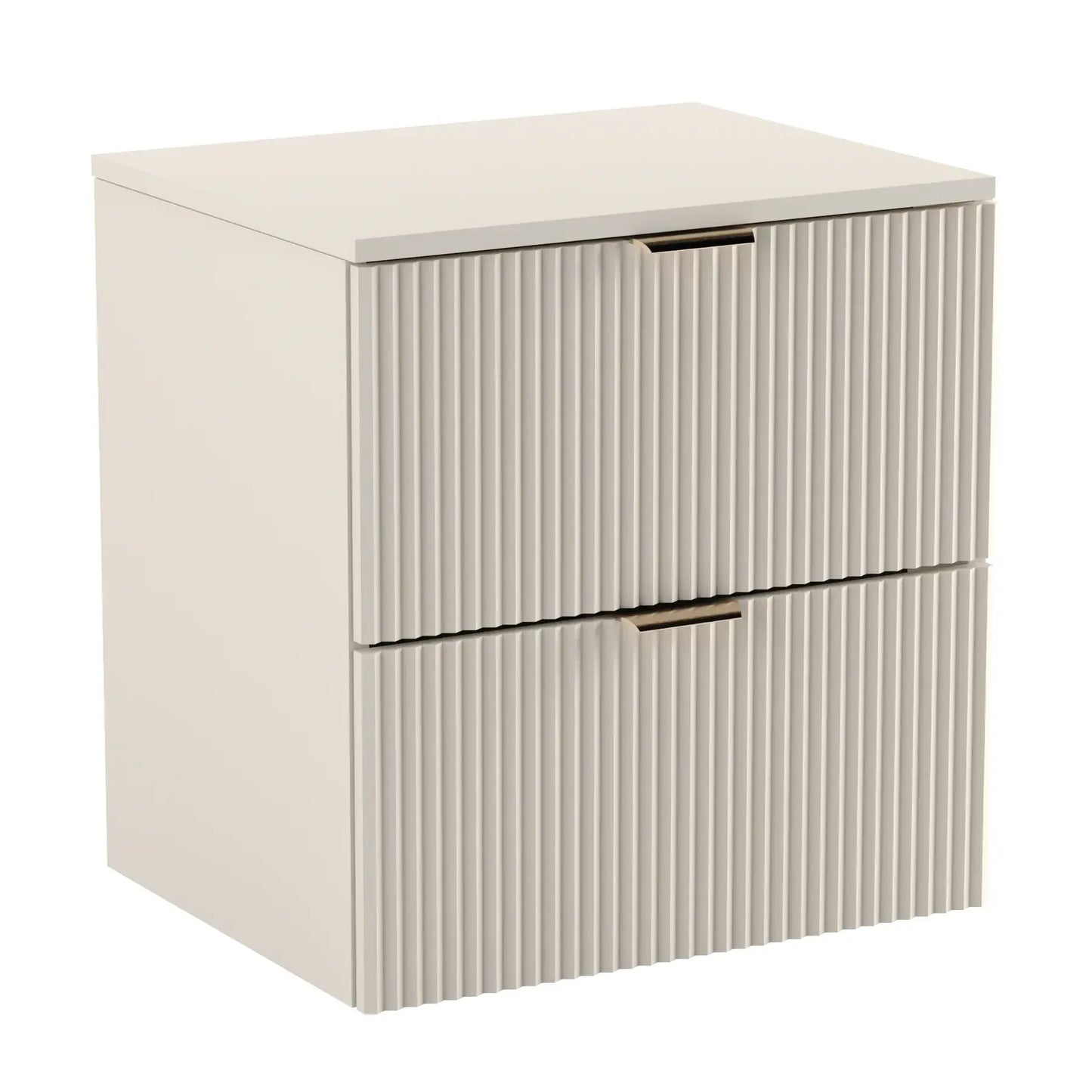 Geräumiger Waschtischunterschrank Willy, 60 cm, in Kaschmir, ideal für organisiertes Badezimmer.