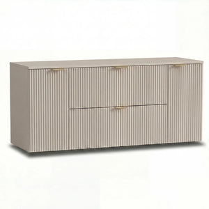 Dulap pentru lavoar 140 cm cu 2 usi, cu 2 sertare, fronturi canelate Willy - Casmir
