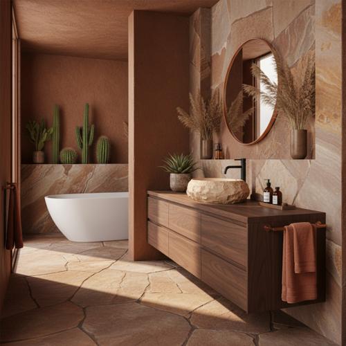 Chiuvetă de blat Mika 50 cm - Light Terracotta