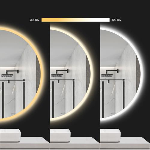 Oglinda de perete cu LED-uri HZJ - 50 cm