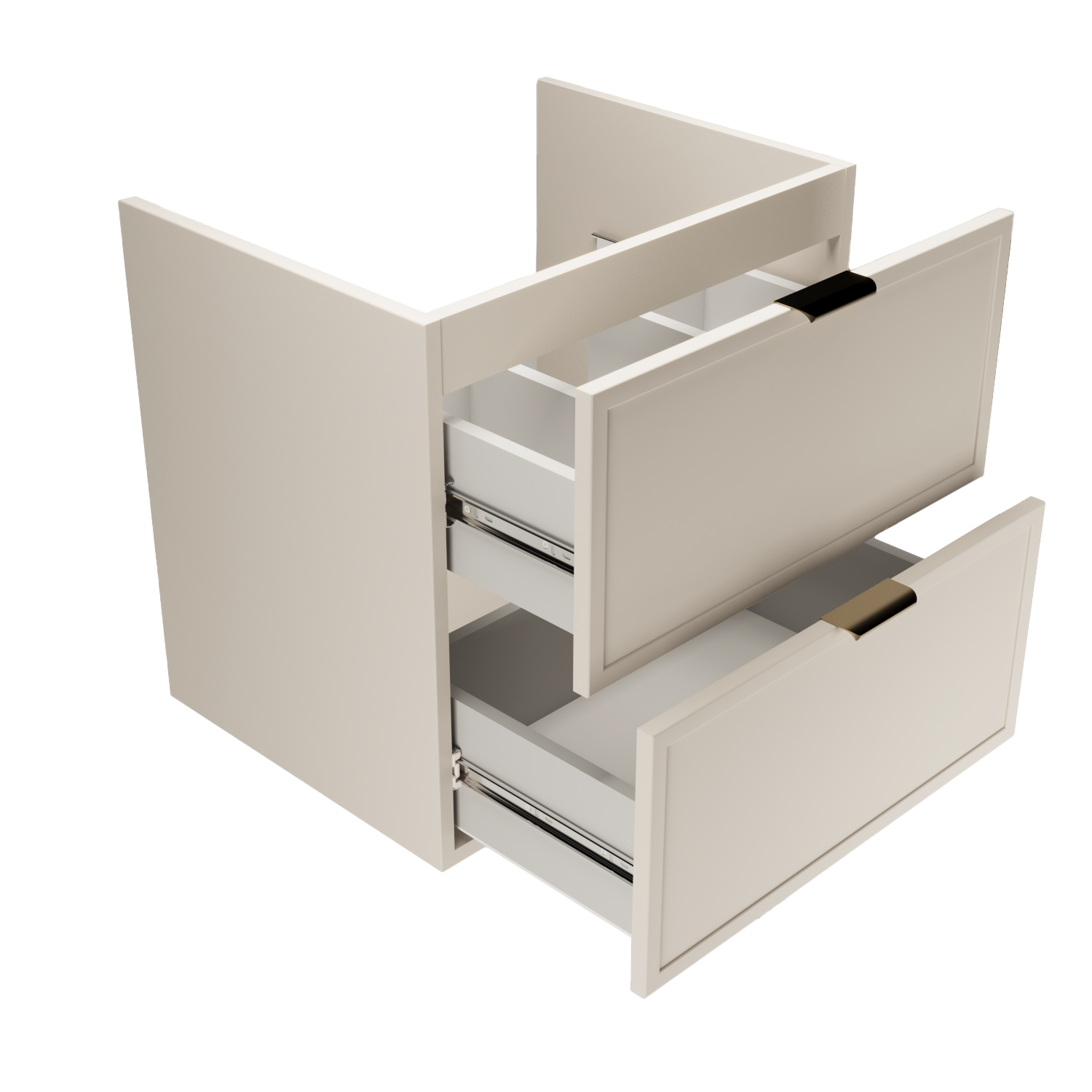 Dulap pentru lavoar 120 cm fronturi cu rama decorativa, 4 sertare Roma - Casmir