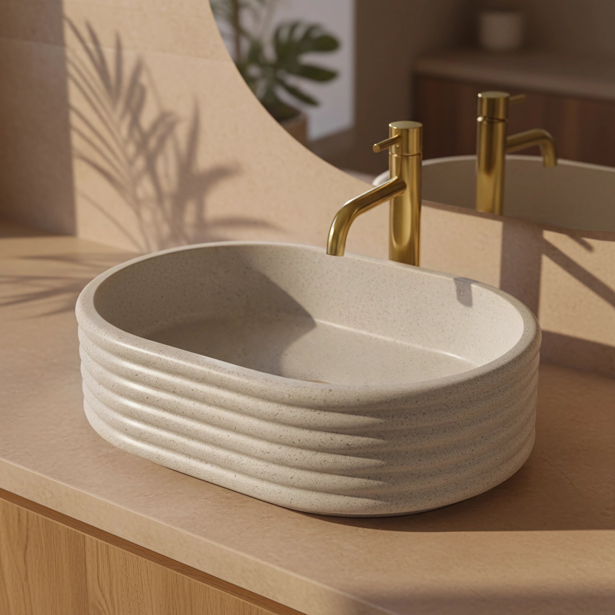 Chiuvetă de blat Nicoletta 50 cm - Beige