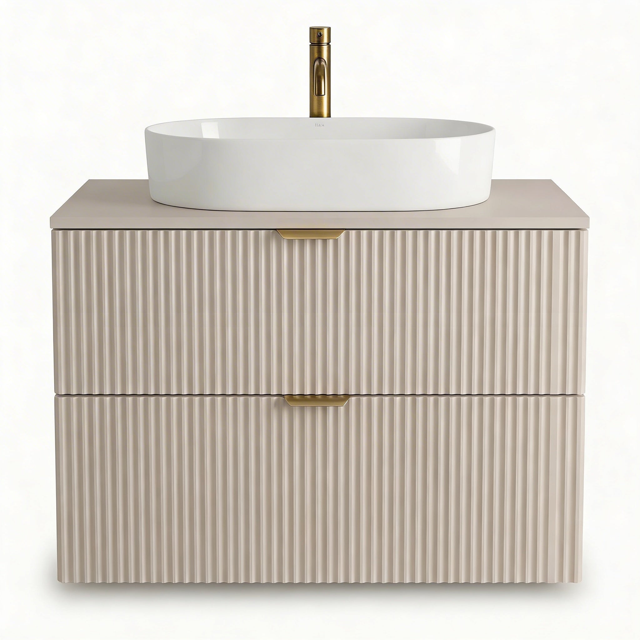 Set de mobilier: Dulap pentru lavoar 80 cm, 2 sertare Willy - Casmir