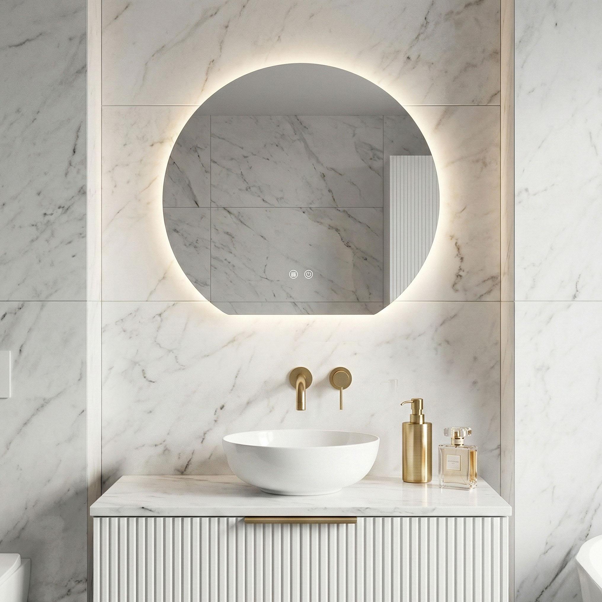 Oglinda de perete cu LED-uri Fabio - 70 cm