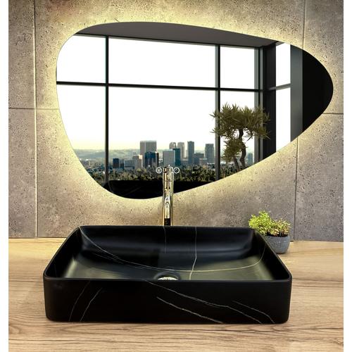 Chiuvetă de blat Denis 61,5 cm - Black Stone Matt