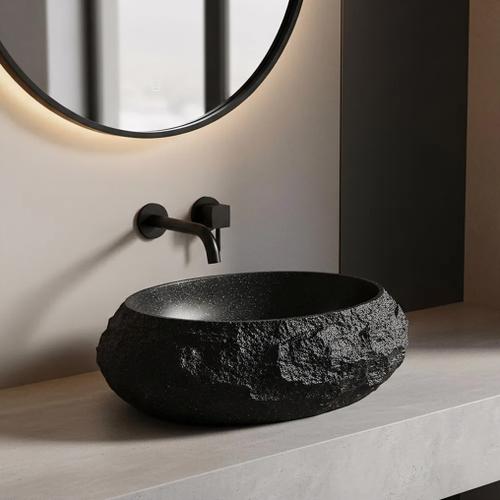 Chiuvetă de blat Mika 50 cm - Negru
