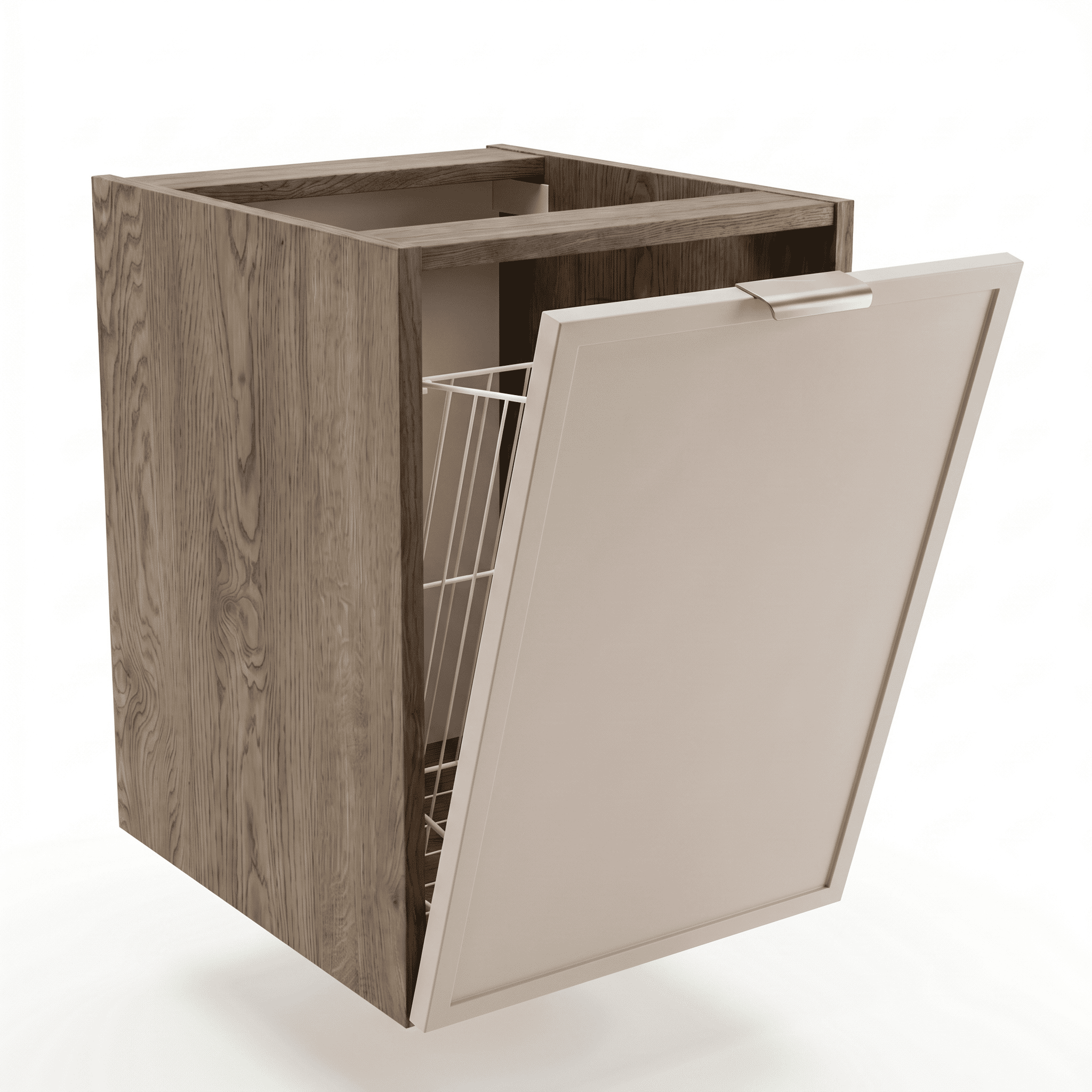Dulap de baie 40 cm cos de rufe, fronturi cu rama decorativa Roma, fara blat - Casmir/Nuc inchis