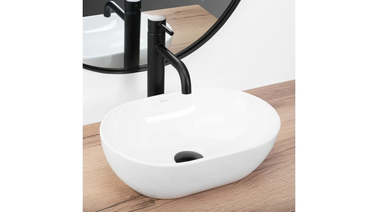 Chiuvetă de blat Amelia Mini 38 cm - Albă