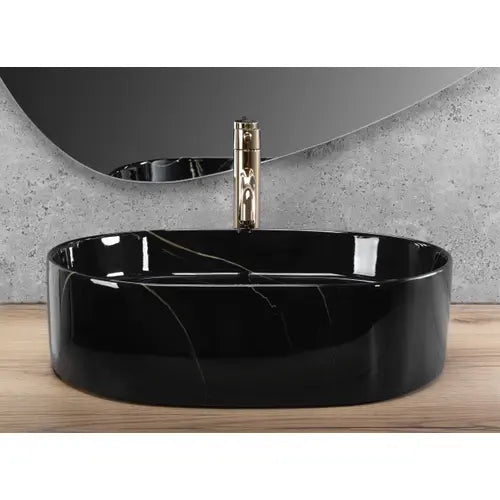 Chiuvetă de blat Nadia 50 cm - Black Stone