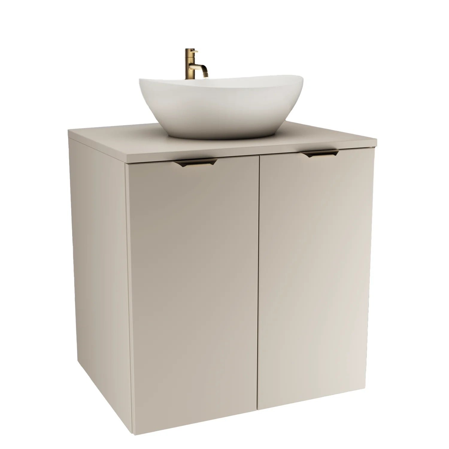 Set de mobilier: Dulap pentru lavoar 60 cm cu 2 uși cu chiuvetă Orio - Casmir