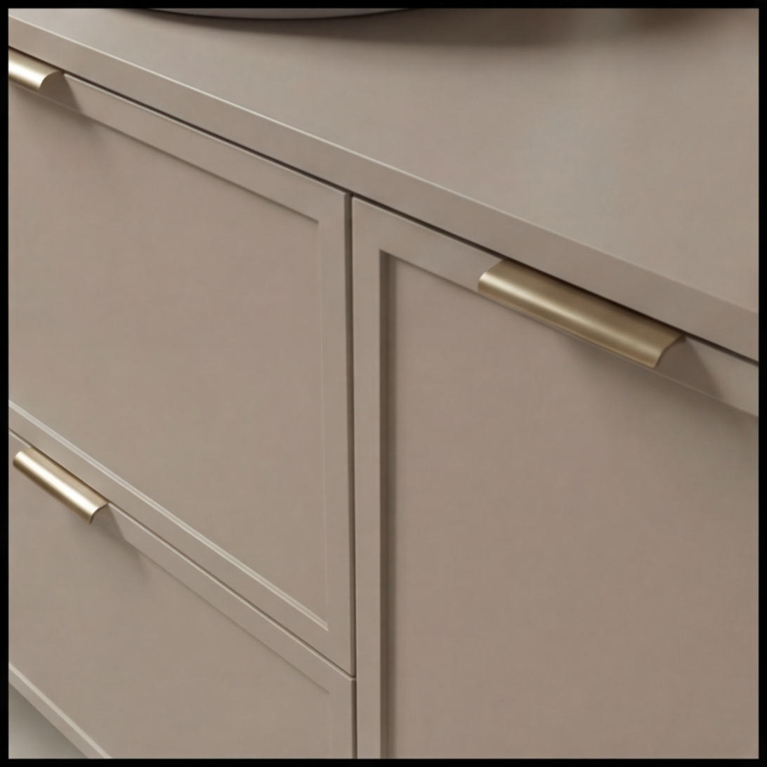 Dulap pentru lavoar 120 cm fronturi cu rama decorativa, 2 usi si 2 sertare Roma - Casmir
