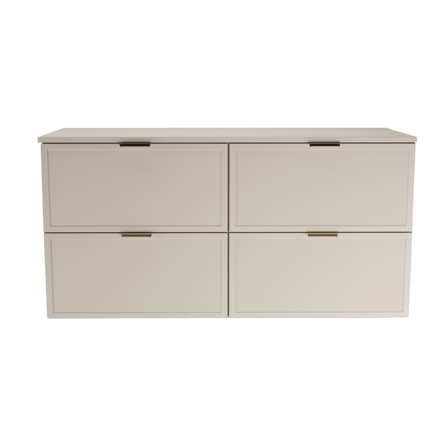 Dulap pentru lavoar 120 cm fronturi cu rama decorativa, 4 sertare Roma - Casmir