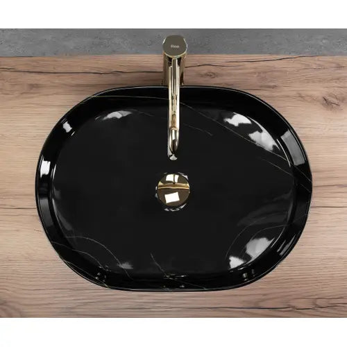 Chiuvetă de blat Nadia 50 cm - Black Stone