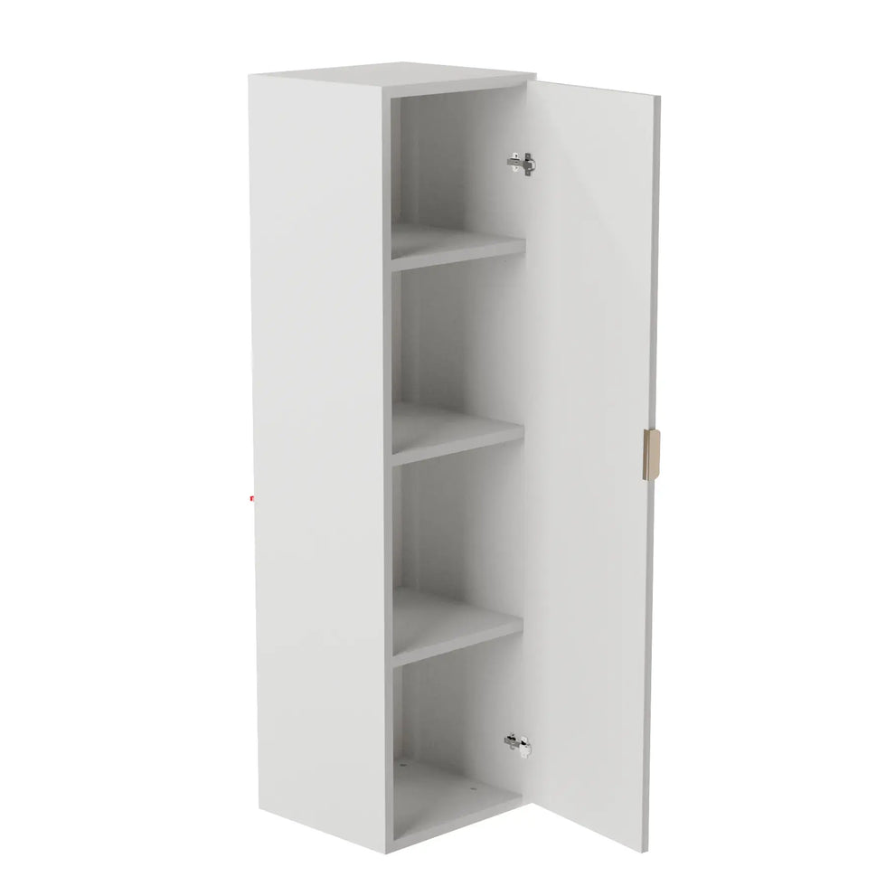 Set de mobilier: Dulap pentru lavoar cu cos de rufe 100 cm și Dulap înalt pentru baie 120 cm Willy - Alb/Marmura Alba top