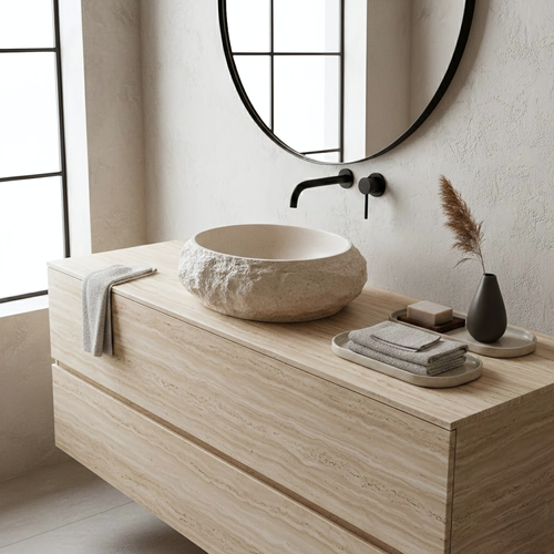 Chiuvetă de blat Mika 50 cm - Warm Beige