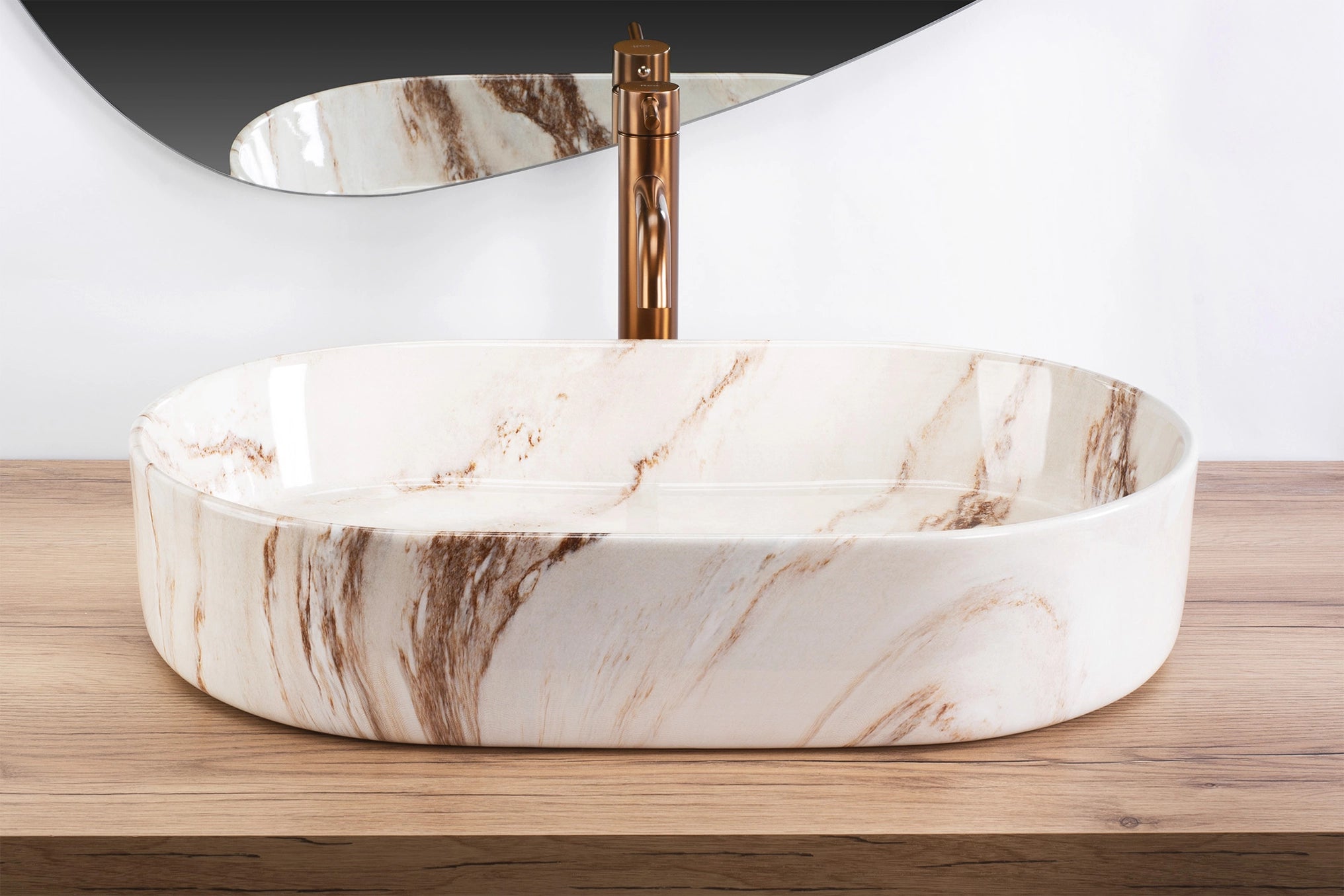 Chiuvetă de blat Nadia 60 cm - Marrone