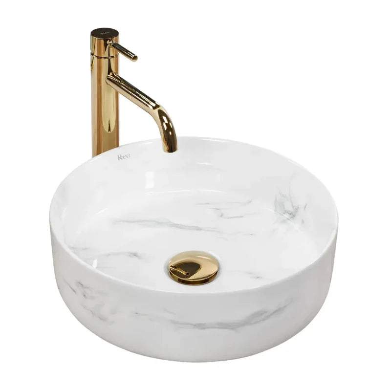 Set de mobilier: Dulap pentru lavoar cu raft 140 cm, 4 sertare Orio - Alb/Stejar Artizanal