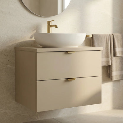 Dulap pentru lavoar 60 cm cu 2 sertare, fronturi netede Orio - Casmir