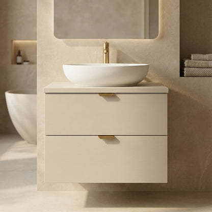 Dulap pentru lavoar 60 cm cu 2 sertare, fronturi netede Orio - Casmir