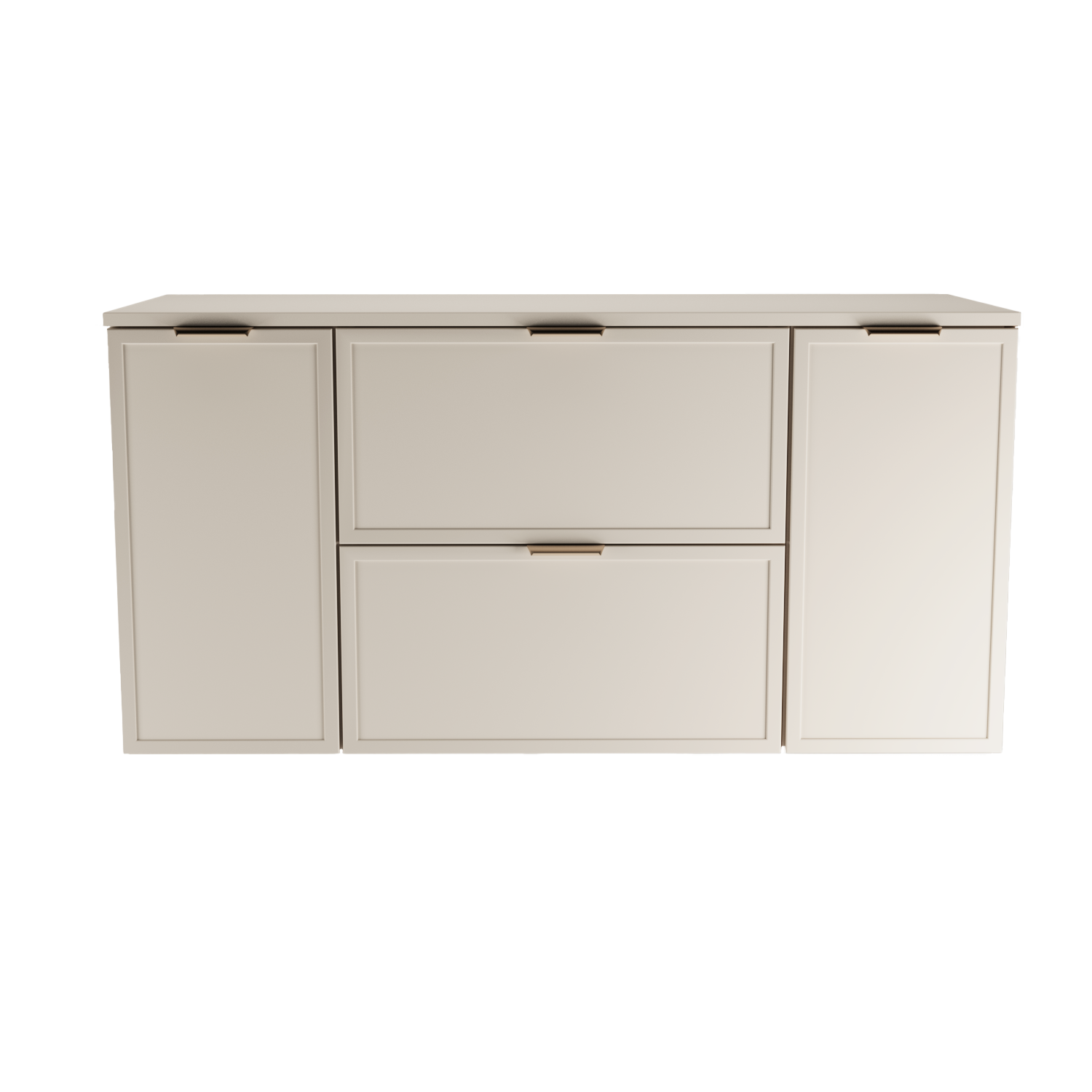 Dulap pentru lavoar 120 cm fronturi cu rama decorativa, 2 usi si 2 sertare Roma - Casmir