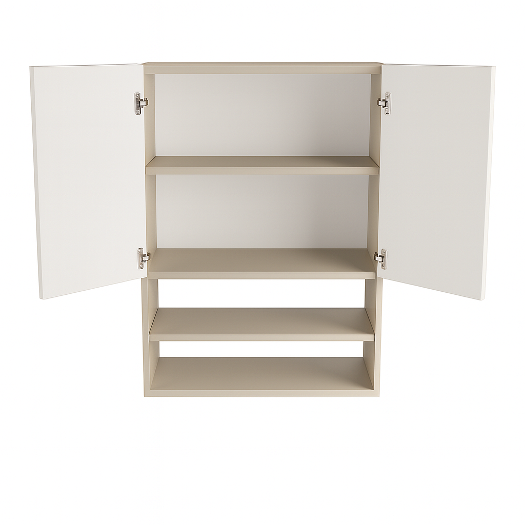Dulap de perete deasupra toaletei 60 cm suspendat, fronturi canelate Willy - Casmir