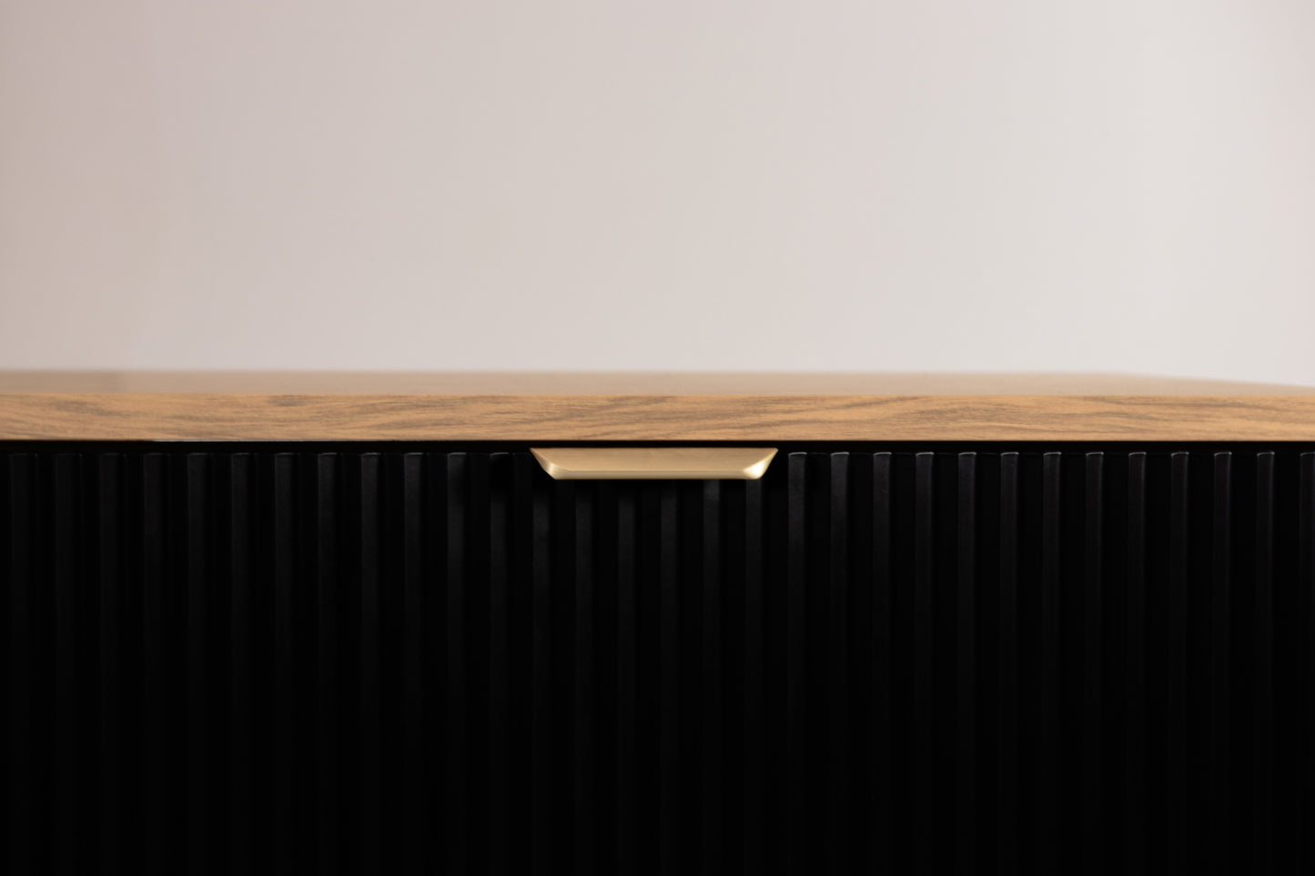 Dulap pentru lavoar 140 cm cu raft Willy - Negru/Nuc