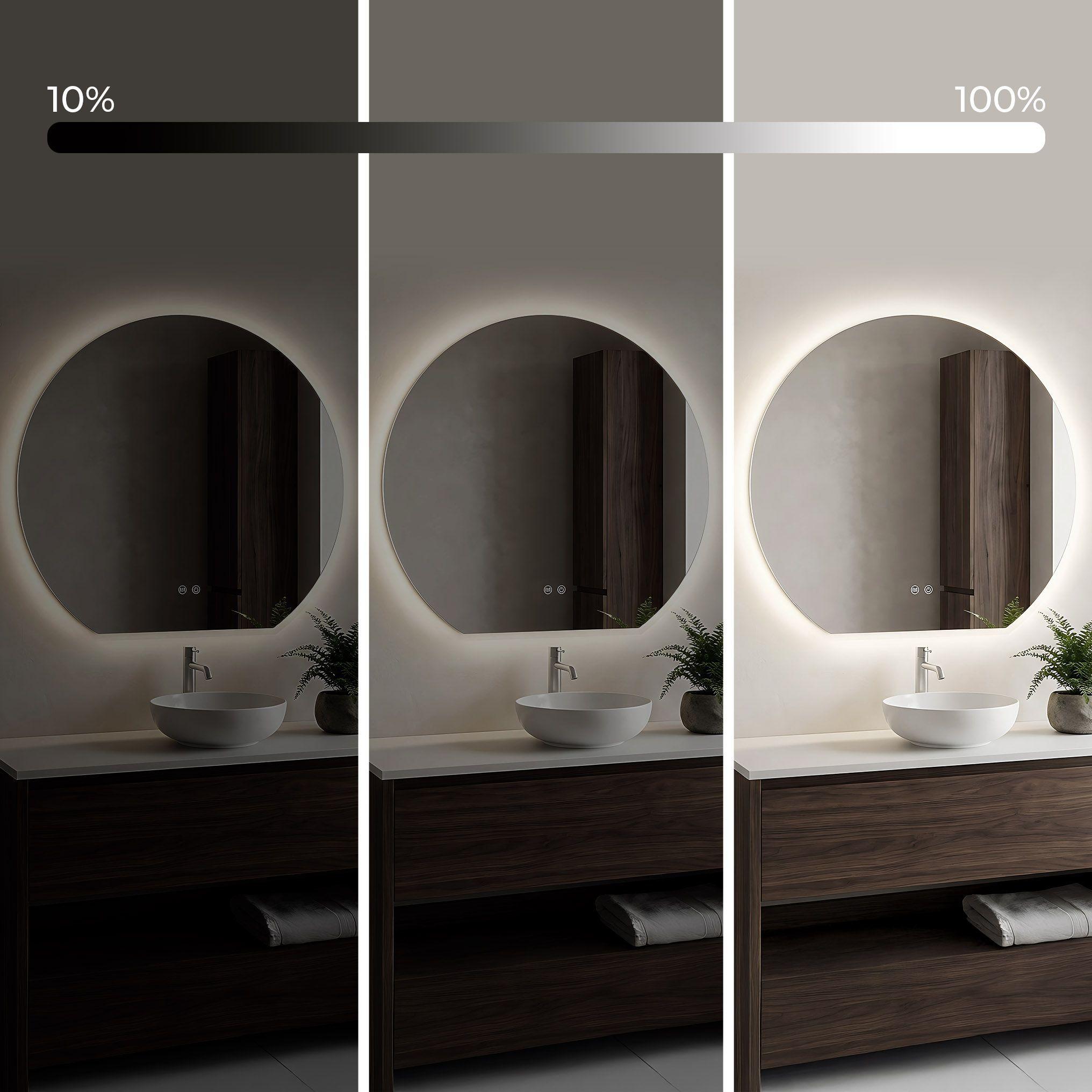 Oglinda de perete cu LED-uri Fabio - 80 cm