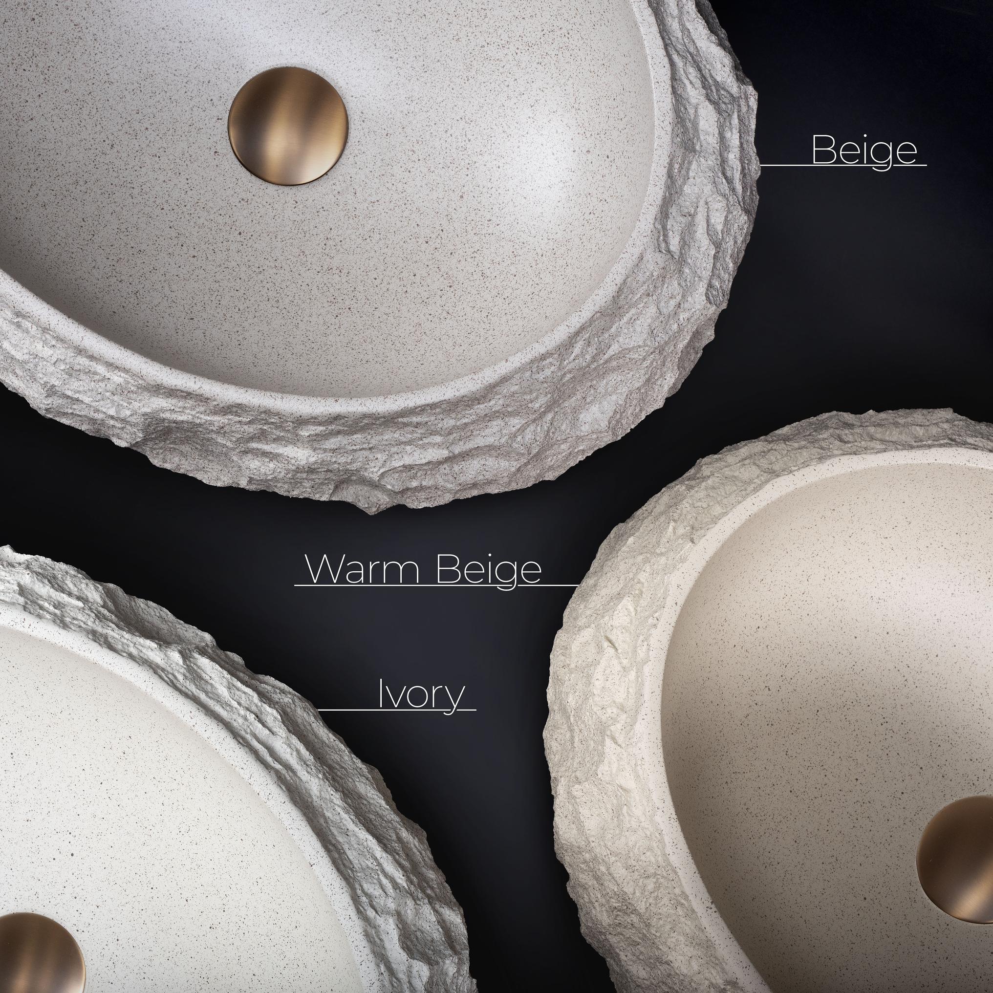 Chiuvetă de blat Mika 50 cm - Ivory