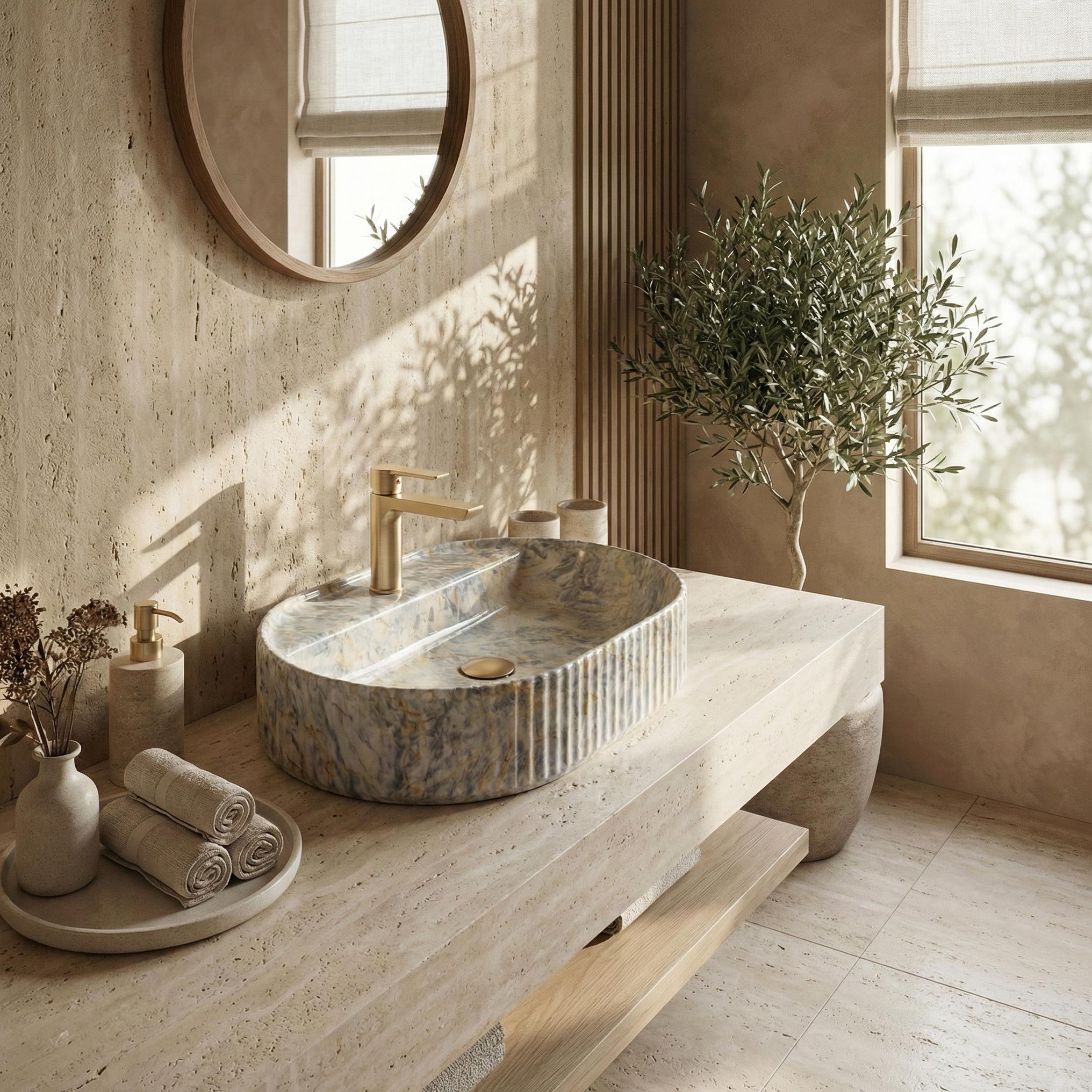 Chiuvetă de blat Marcela 60 cm - Ruststone