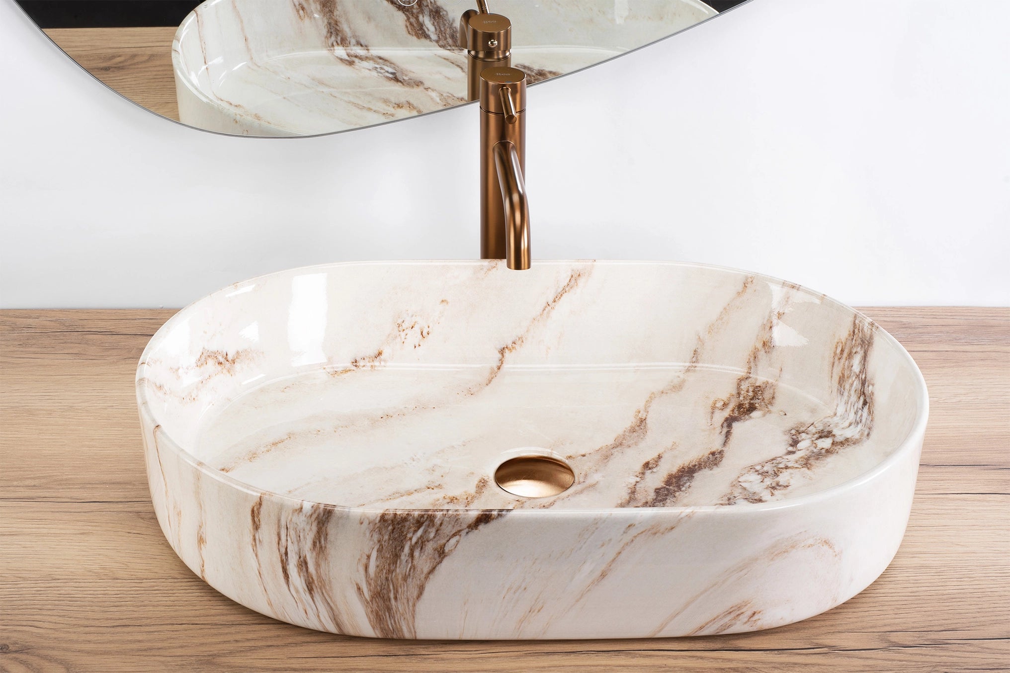 Chiuvetă de blat Nadia 60 cm - Marrone