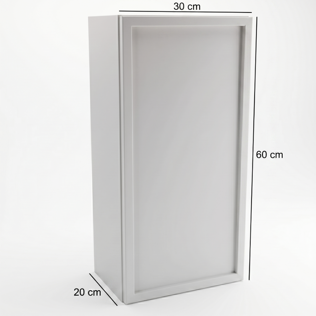 Dulap suspendat pentru baie 30 cm, cu o usa Roma - Casmir
