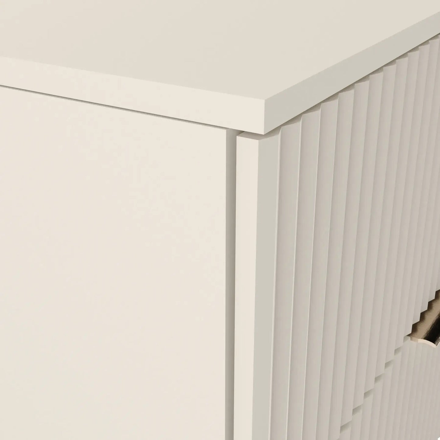 Dulap pentru lavoar 60 cm 2 sertare fronturi canelate Willy - Casmir