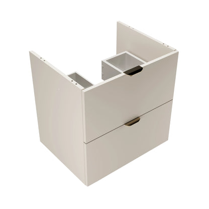 Dulap pentru lavoar 60 cm, 2 sertare, fronturi netede, fara blat Orio - Casmir