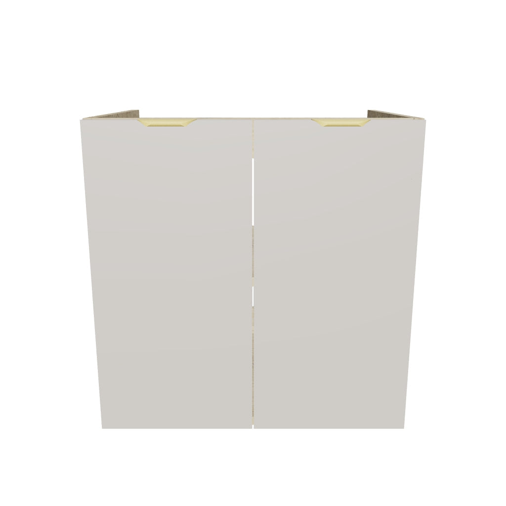 Dulap pentru lavoar 60 cm cu 2 usi, fronturi netede, fara blat Orio - Casmir/Stejar artizanal