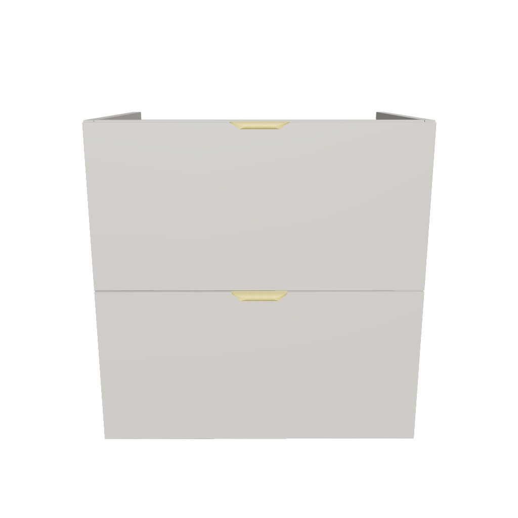 Dulap pentru lavoar 60 cm, 2 sertare, fronturi netede, fara blat Orio - Casmir