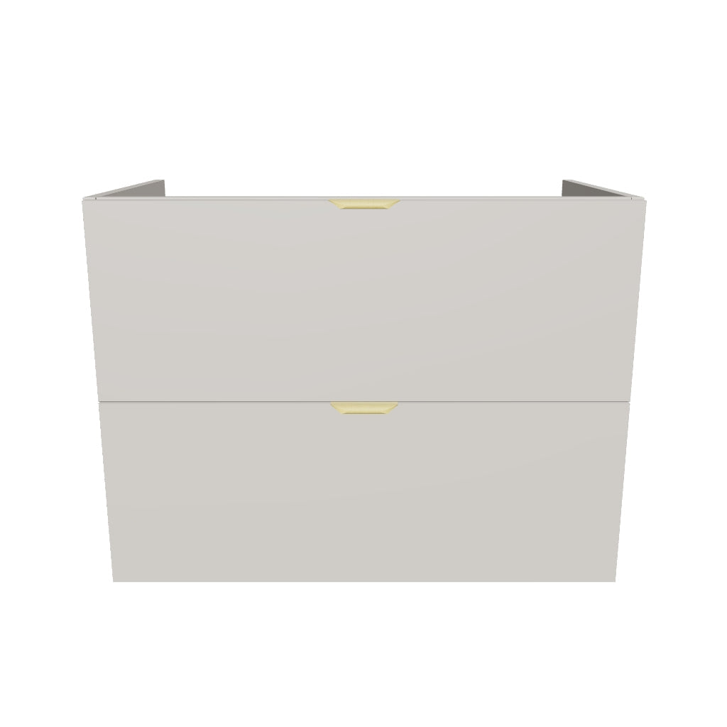 Dulap pentru lavoar 80 cm, 2 sertare, fronturi netede, fara blat Orio - Casmir