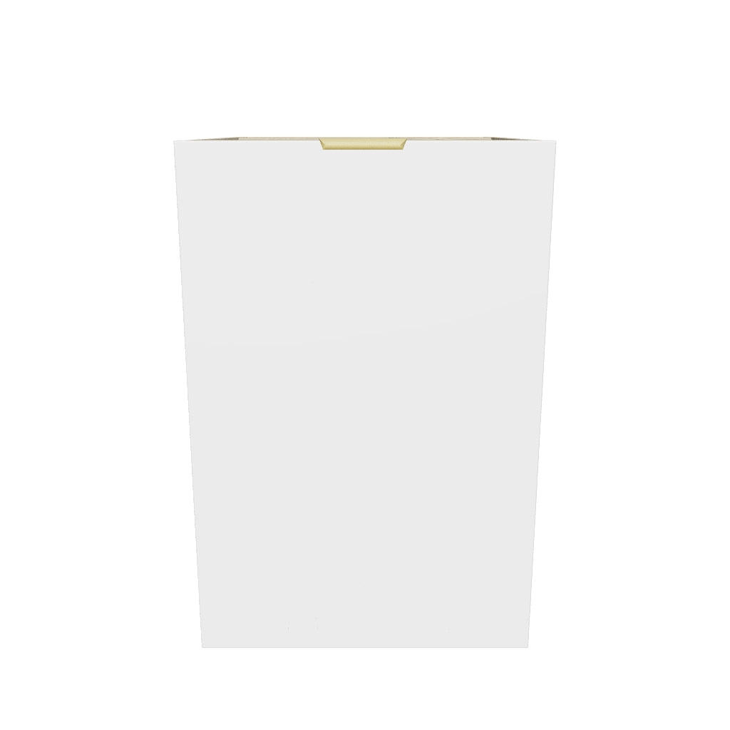 Dulap de baie 40 cm cos de rufe, fronturi netede Orio, fara blat - Alb/Stejar artizanal