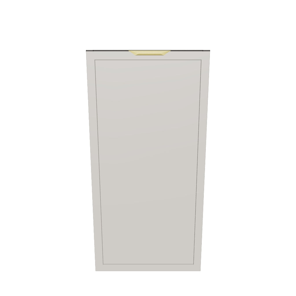 Dulap de baie 30 cm cu 1 usa, fronturi cu rama decorativa, fara blat Roma - Casmir/Stejar Cremona