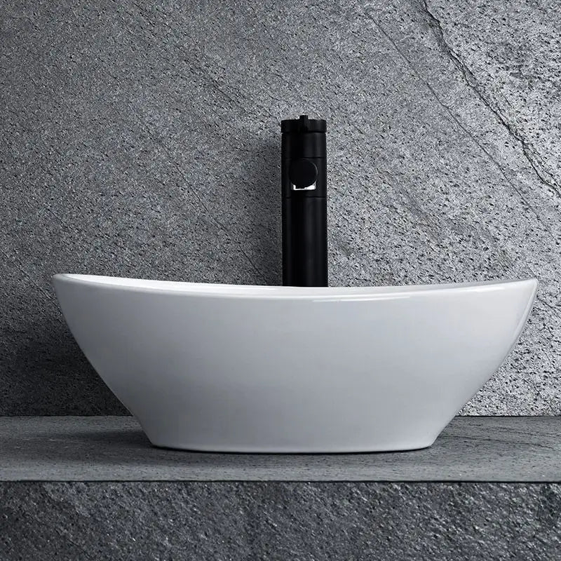Chiuvetă de blat Sofia 40 cm - Alb Ceramică